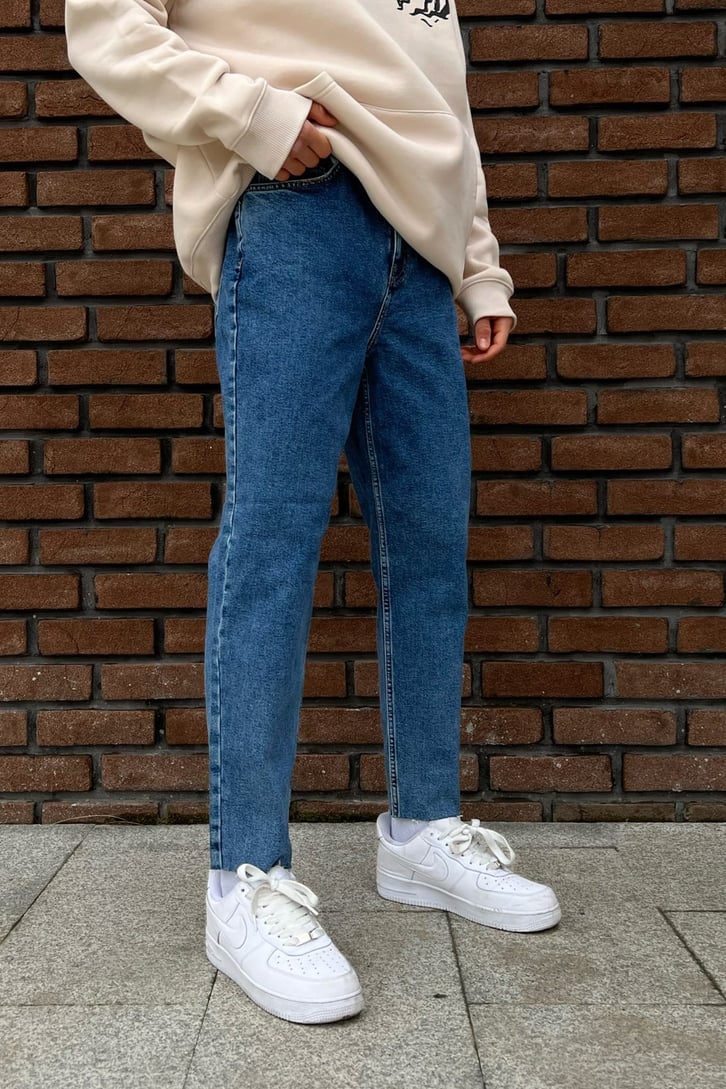 Ripped Leg Mavi Mom Fit Jean