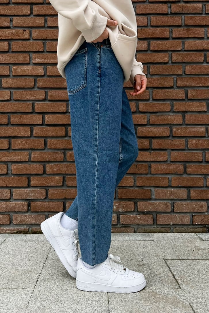 Ripped Leg Mavi Mom Fit Jean