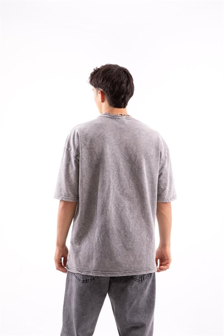Rising Made Statue Acid Wash Oversize Tshirt