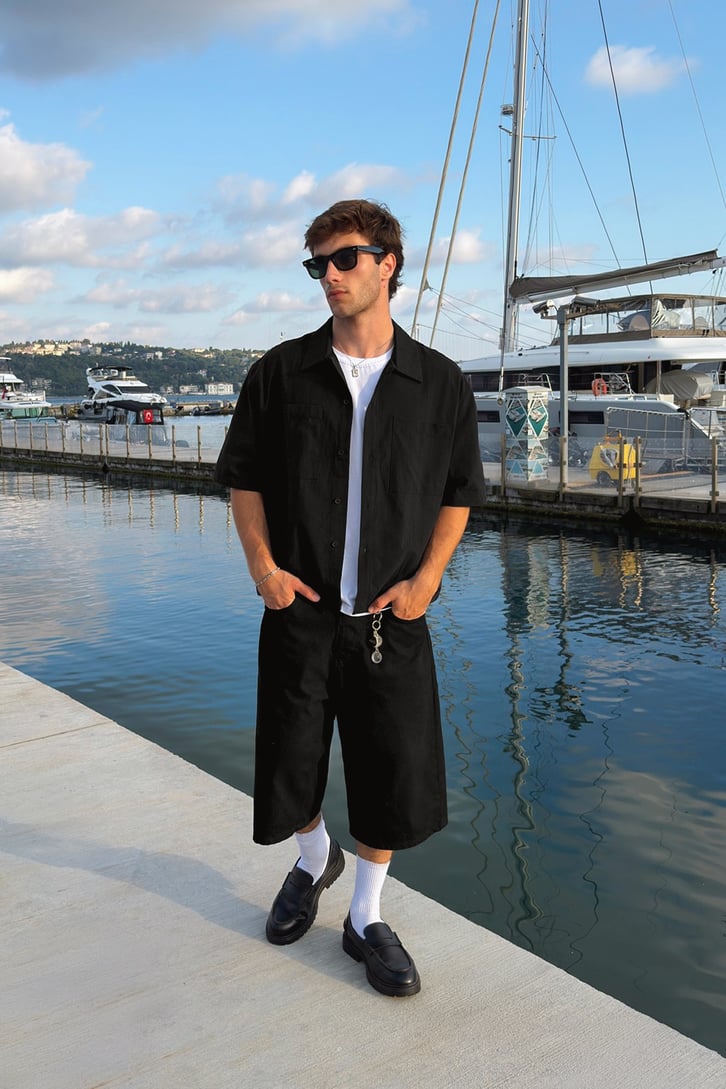 Riviera Boxy Camp-Collar Shirt