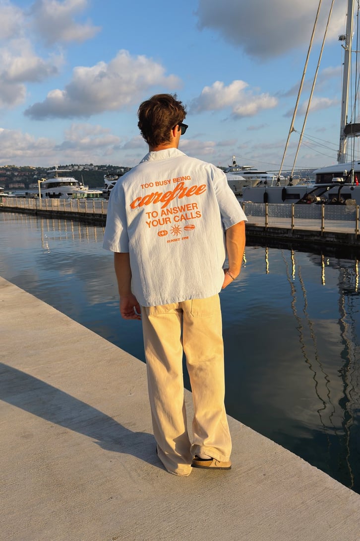 Riviera Boxy Camp-Collar Shirt