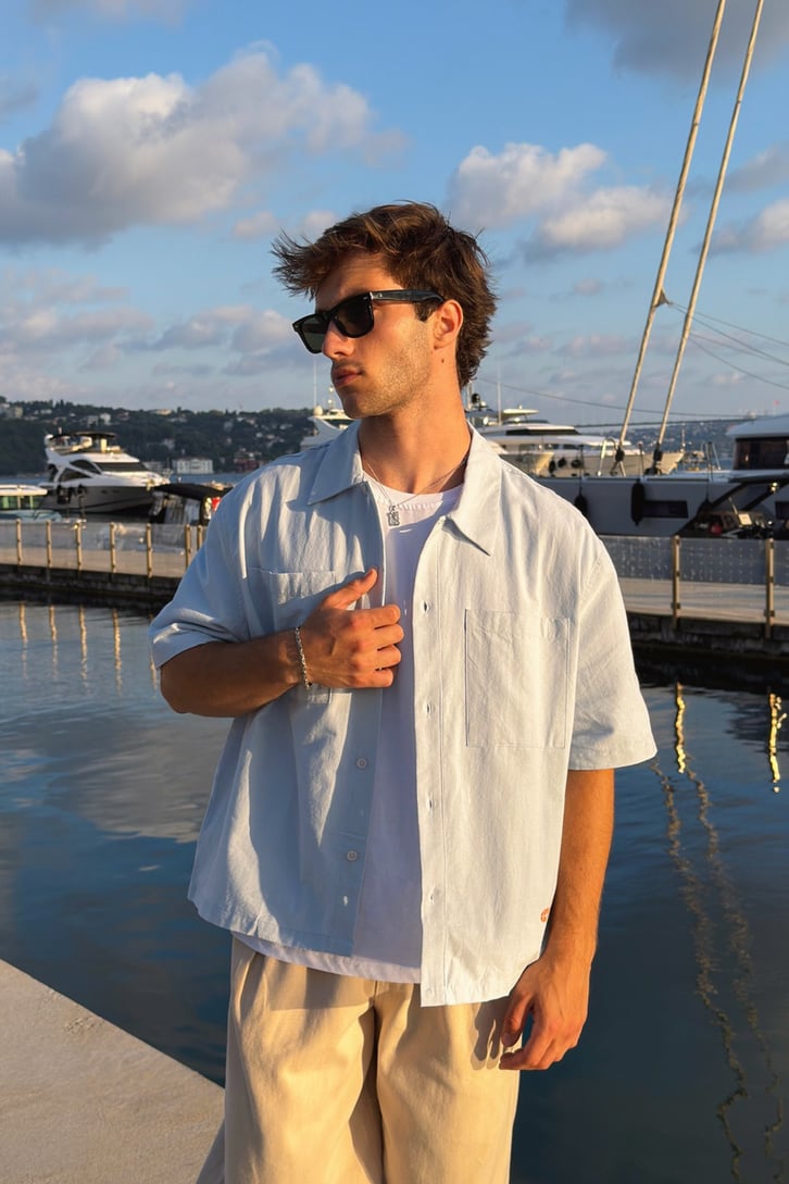 Riviera Boxy Camp-Collar Shirt