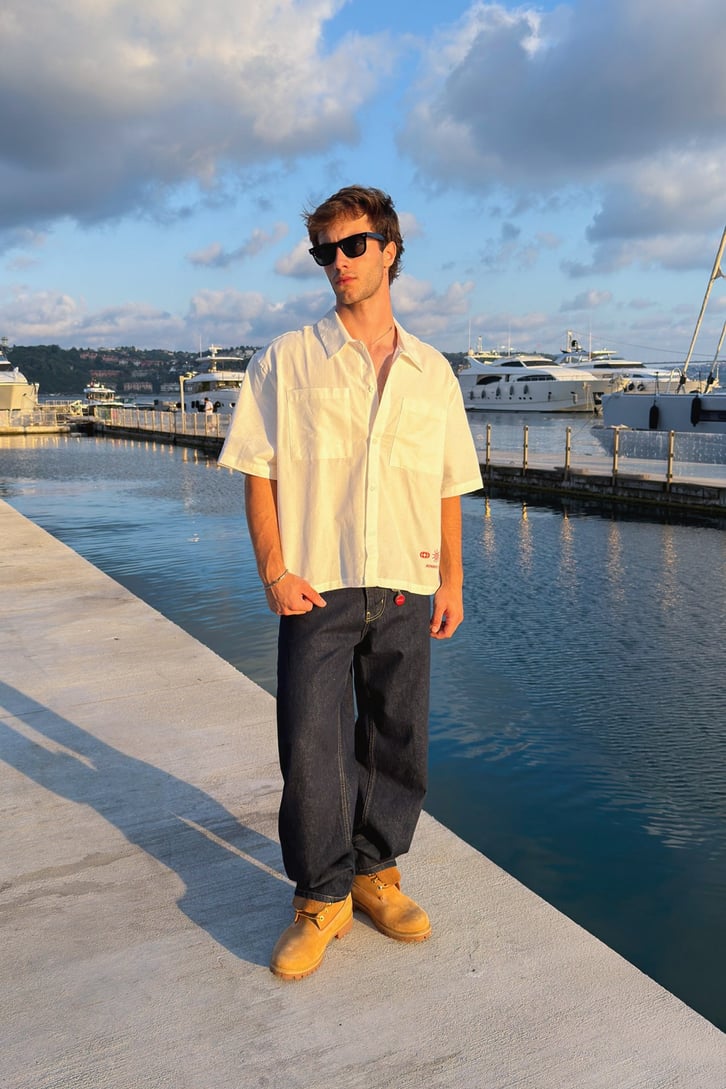 Riviera Boxy Camp-Collar Shirt