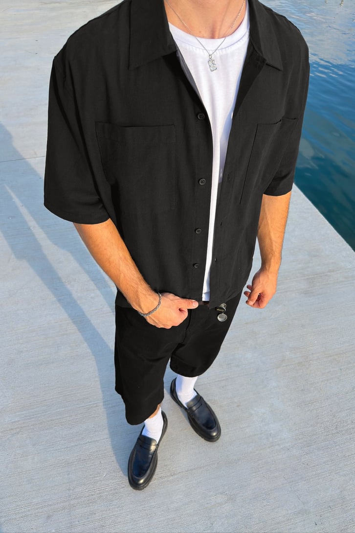 Riviera Boxy Camp-Collar Shirt