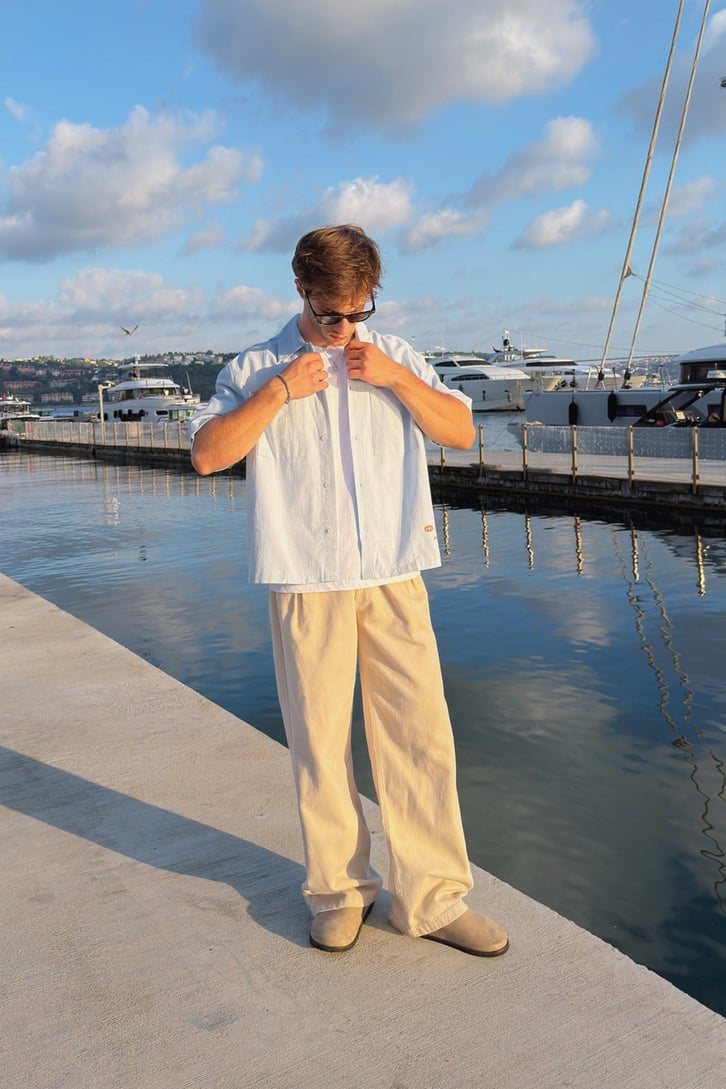 Riviera Boxy Camp-Collar Shirt
