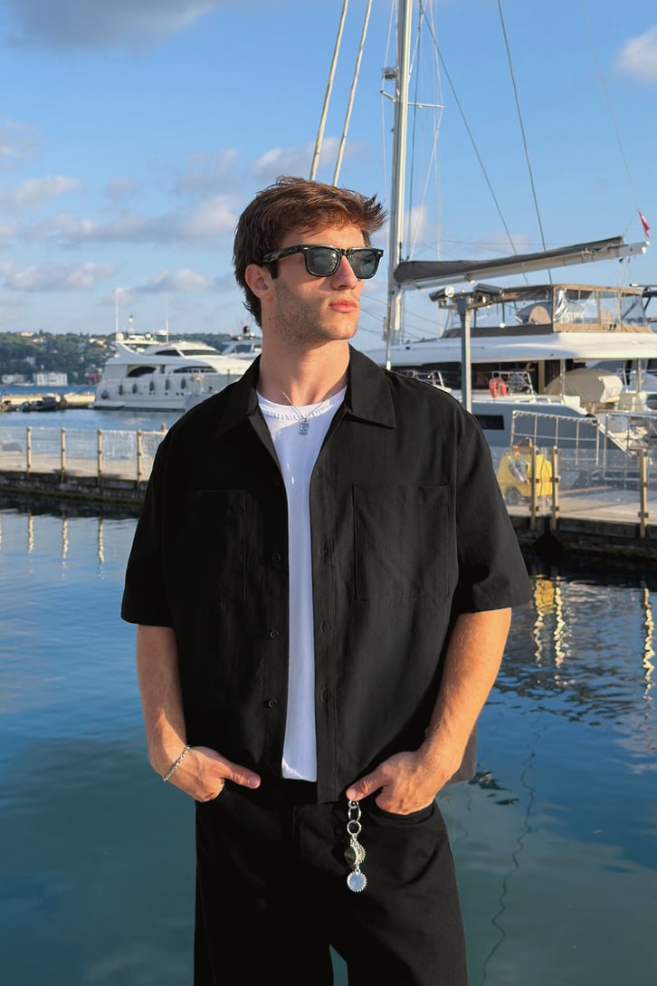 Riviera Boxy Camp-Collar Shirt