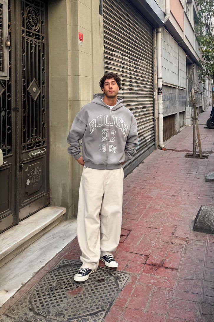 Rough 1988 Nakışlı Hoodie