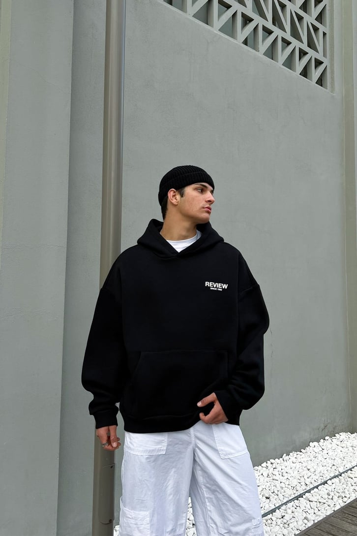 Rv 1992 Baskılı Oversize Hoodie