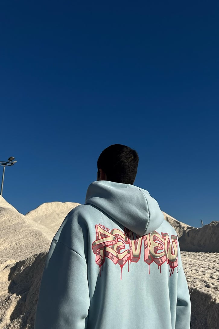Rv Baskìlì Bebek Mavisi Zipper Hoodie
