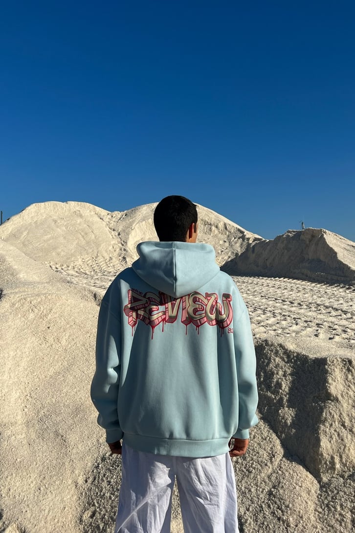 Rv Baskìlì Bebek Mavisi Zipper Hoodie