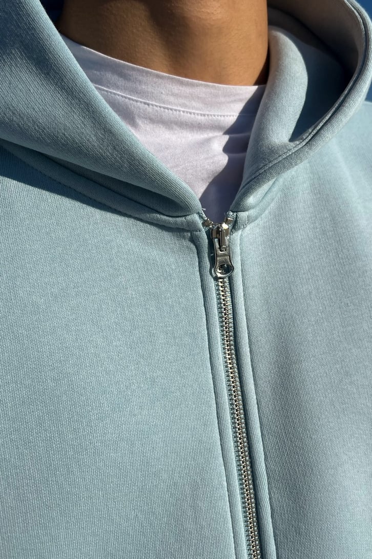 Rv Baskìlì Bebek Mavisi Zipper Hoodie