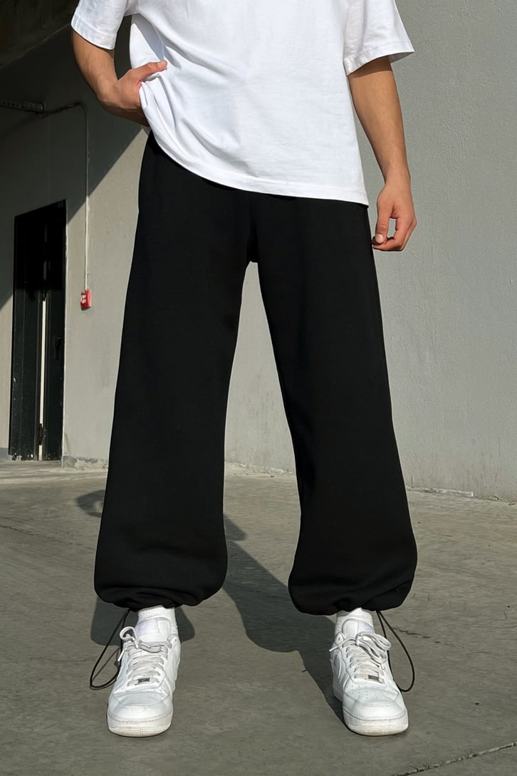 RV Logo Baskılı Oversize Jogger Eşofman