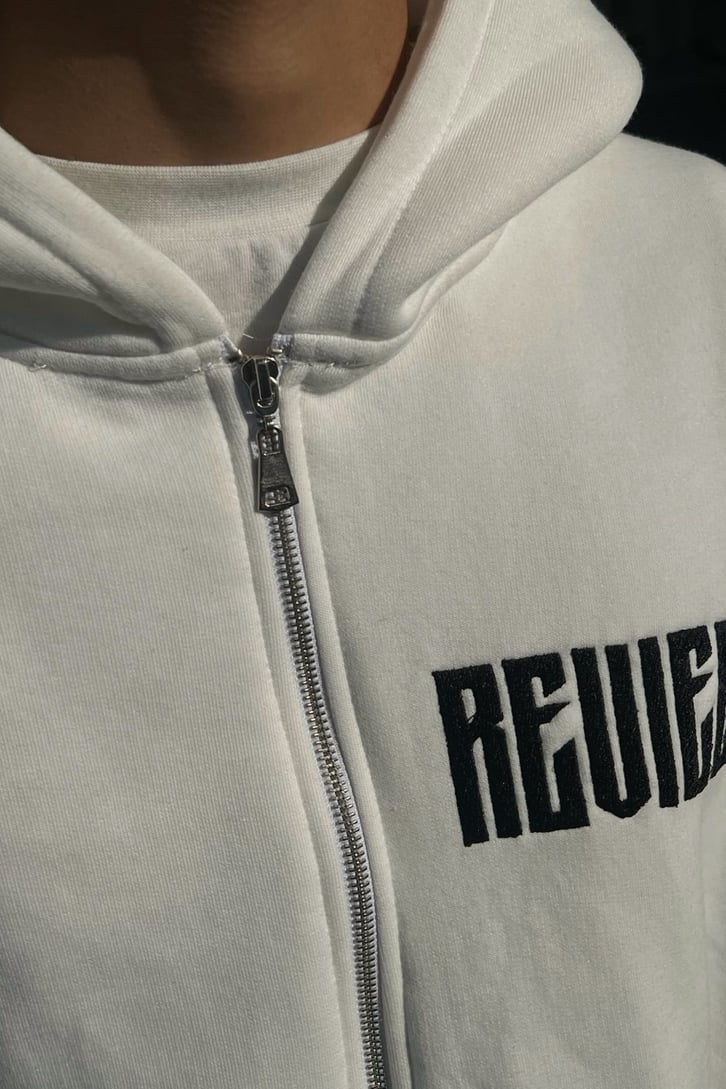 Rv Nakışlı  Zipper Sweatshirt
