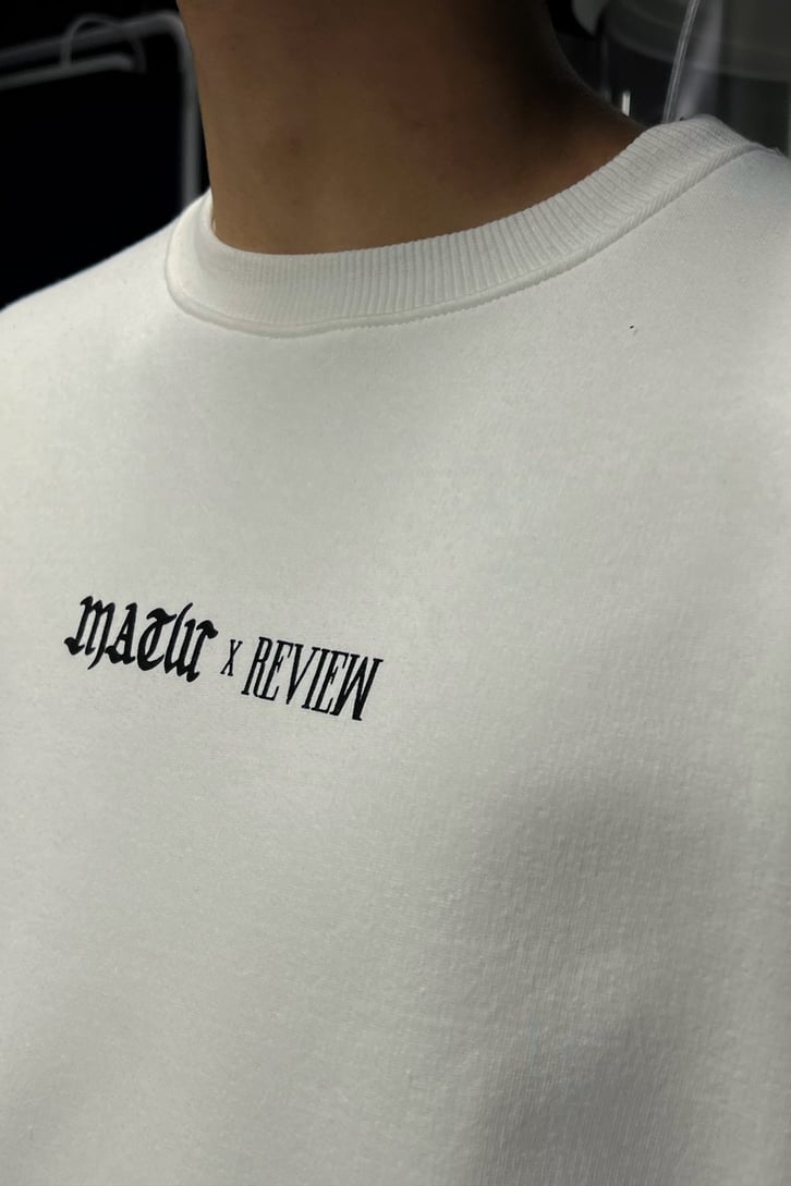 Rv Spider Sırt Baskılı Oversize Sweatshirt