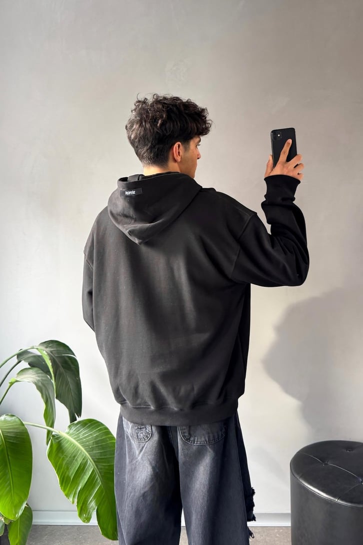 Rw Nakışlı Oversize Hoodie
