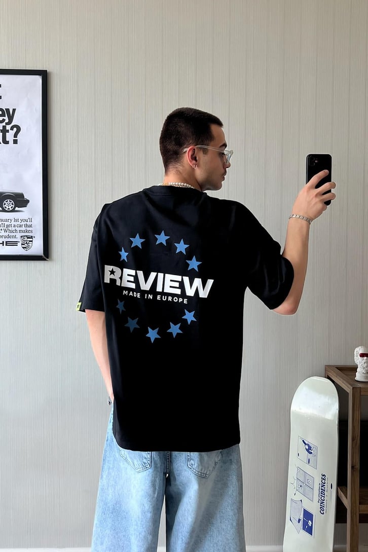RW Union Baskılı Oversize Tişört
