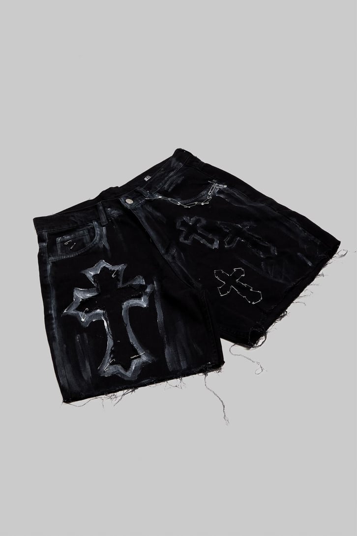 Safety Pin Custom Shorts