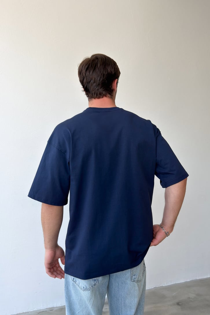 Saint Nakışlı Oversize Tişört