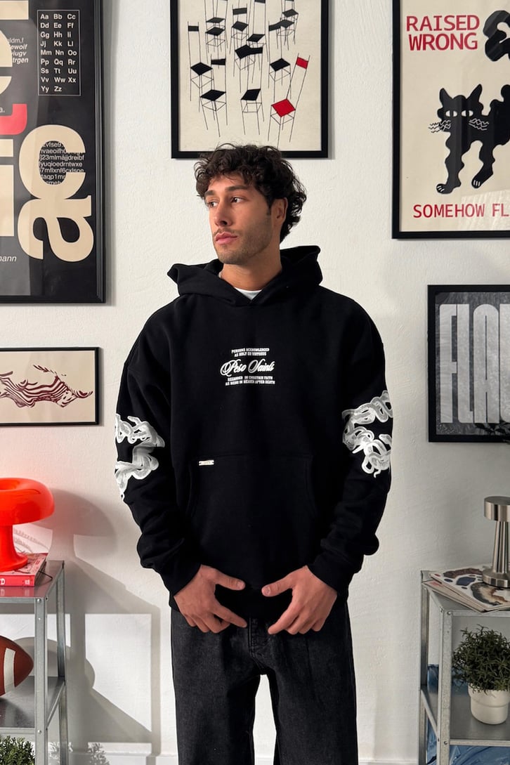 Saints Baskılı Hoodie
