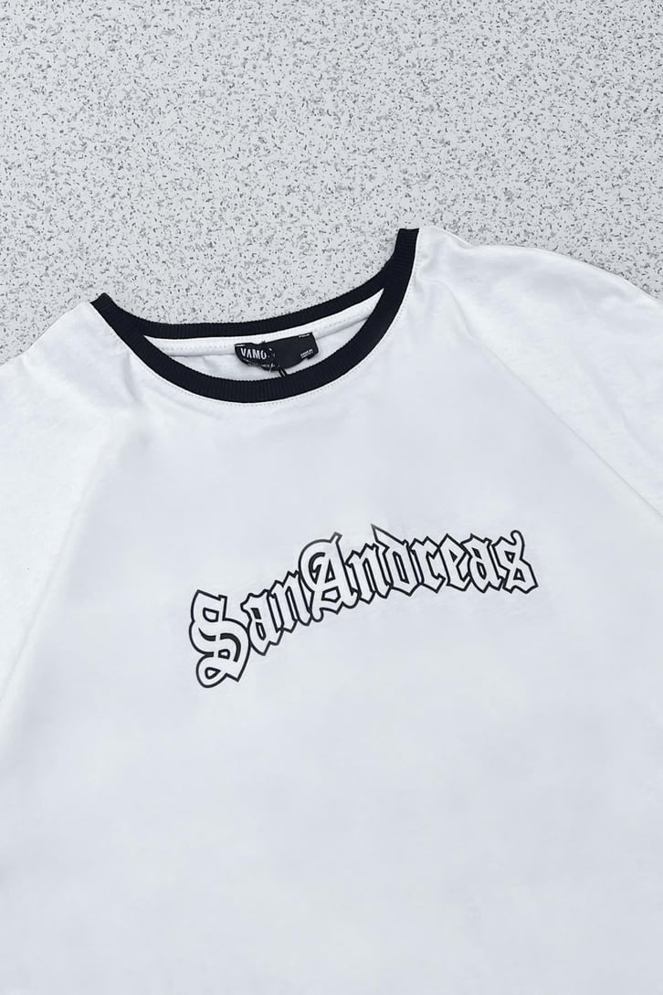 San Andreas Printed Oversize Tişört