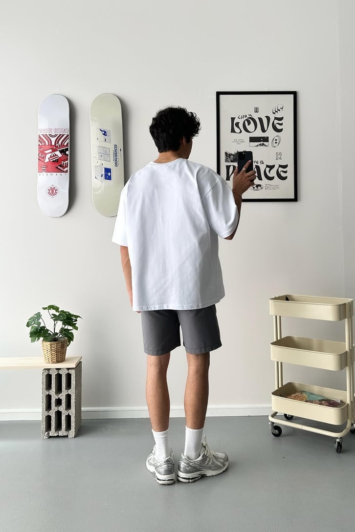 Savage Puff Baskılı Oversize Tişört