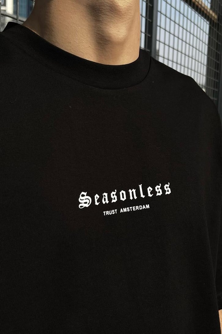 Seasonless Siyah Oversize Tişört