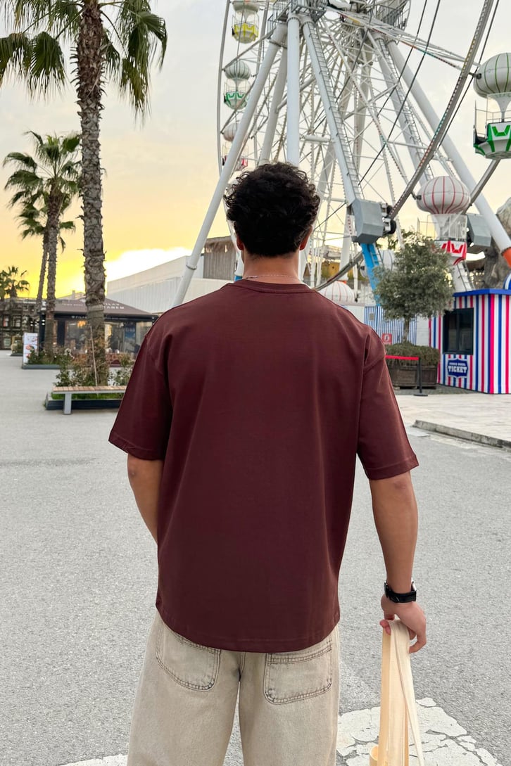 Seattle Nakışlı Oversize Tişört