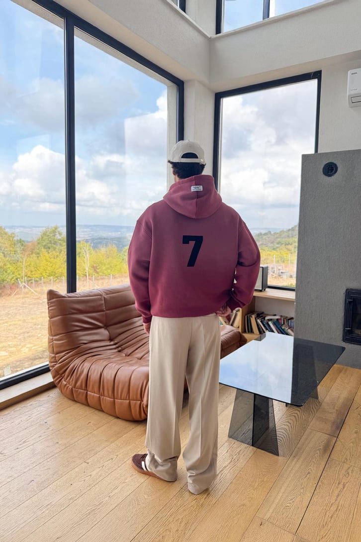 Seven Baskılı Hoodie