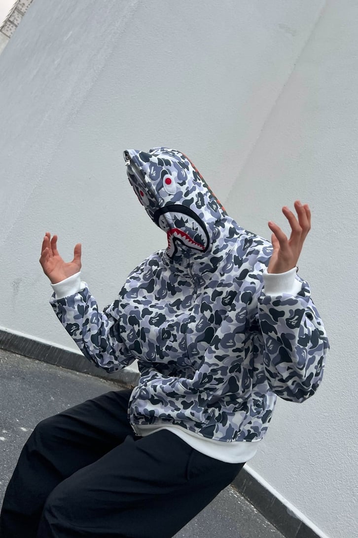 Shark Head Full Zip Hoodie