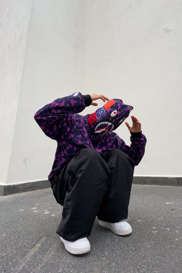 Shark Head Full Zip Hoodie