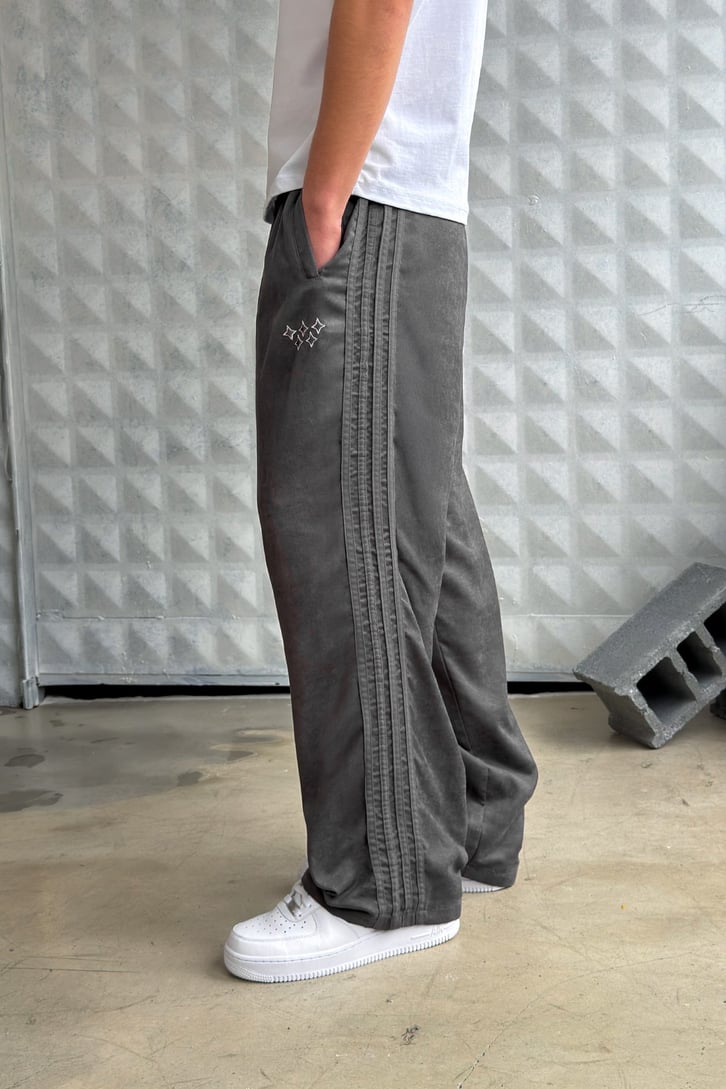 Side Stripe Velour Track Pants