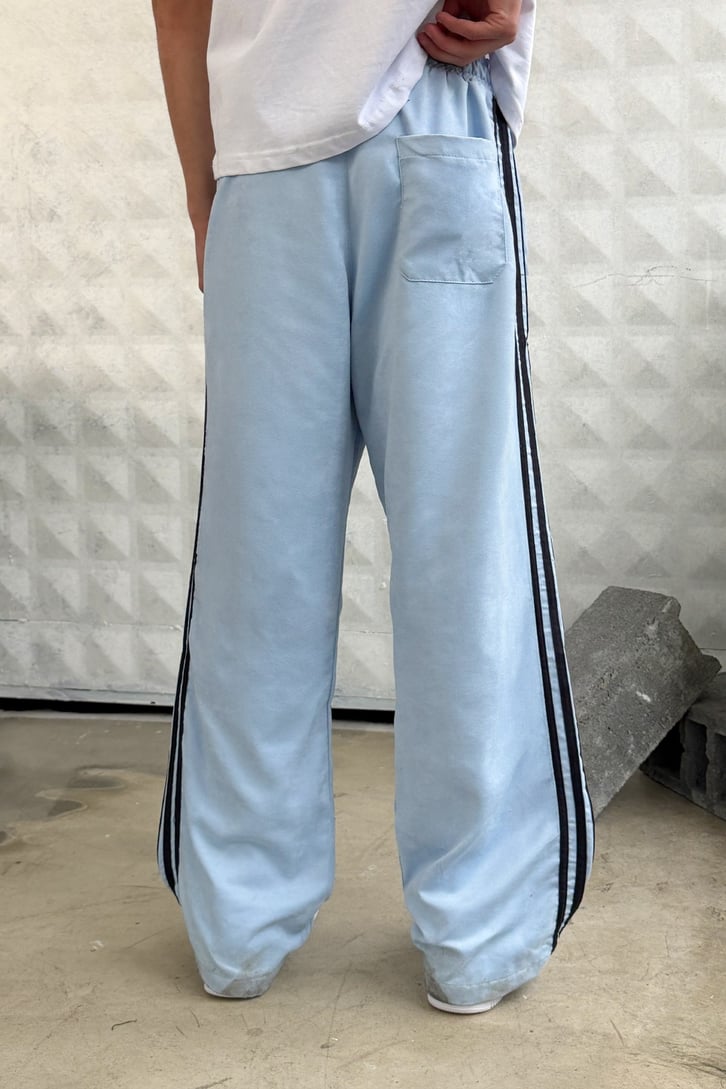 Side Stripe Velour Track Pants