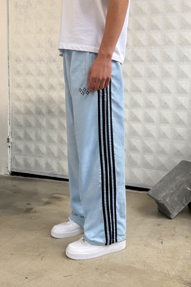 Side Stripe Velour Track Pants