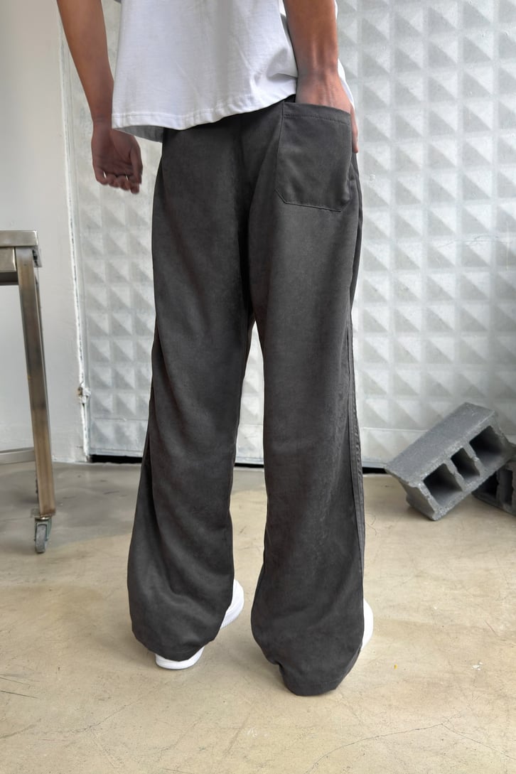 Side Stripe Velour Track Pants