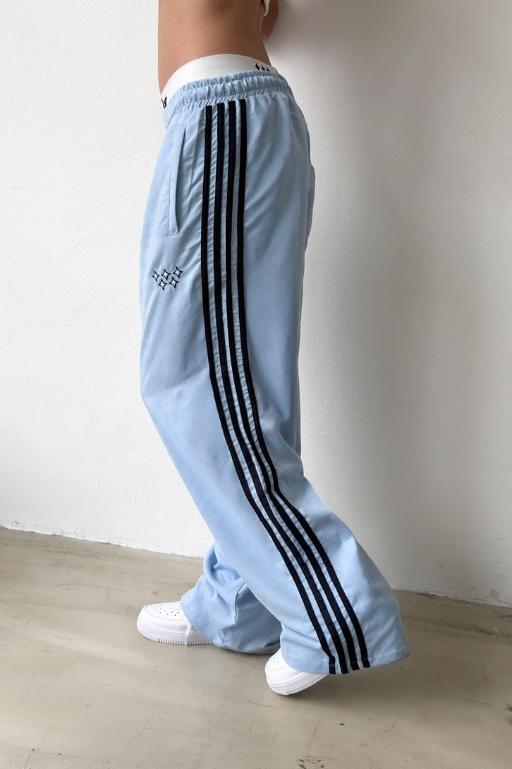 Side Stripe Velour Track Pants