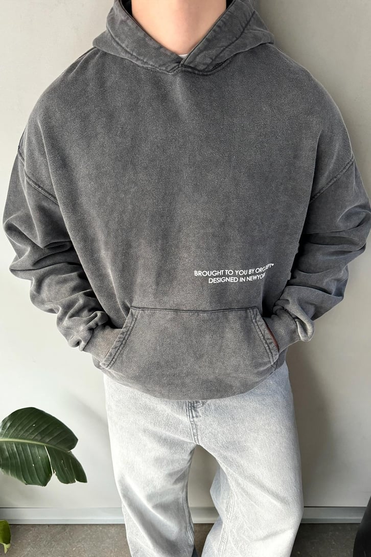 Sırt Original Studio Baskılı Oversize Hoodie