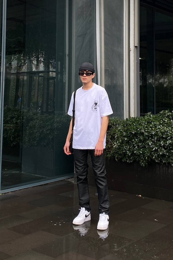 Siyah Mumlu Skinny Jean