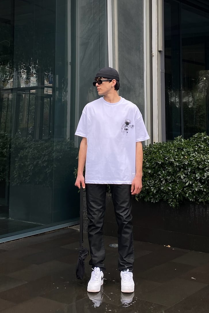 Siyah Mumlu Skinny Jean