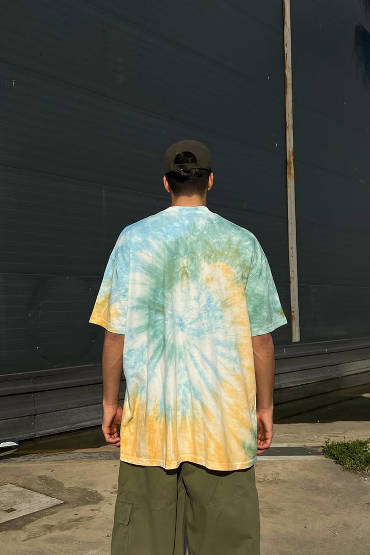Smiley Batik Desen Oversize Tshirt