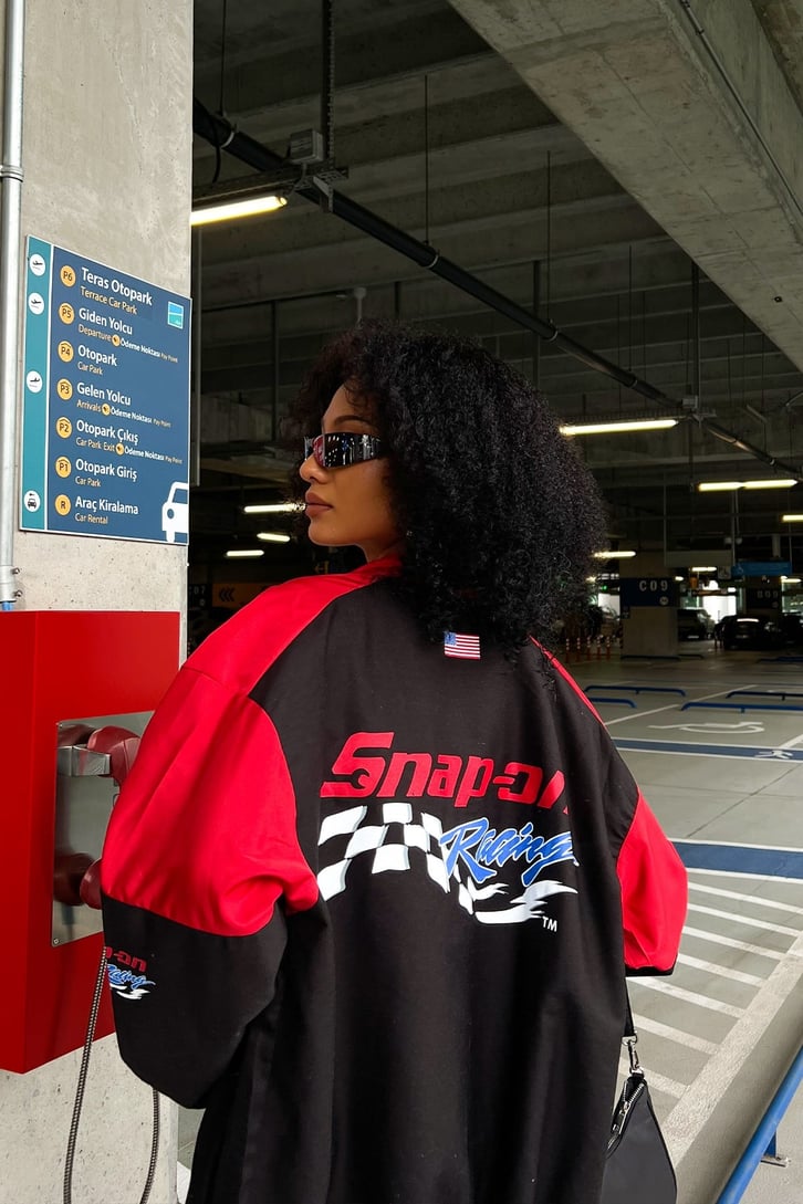 Snap On Racing Siyah Ceket