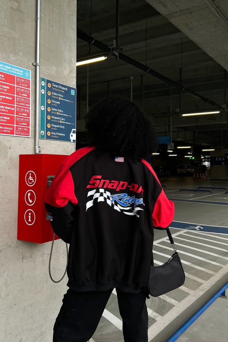 Snap On Racing Siyah Ceket