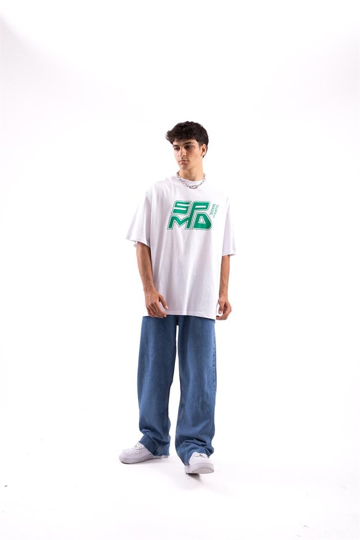 Spmd Baskılı Oversize Tshirt