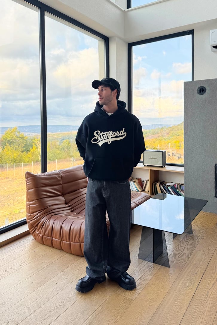 Stanford Baskılı Hoodie