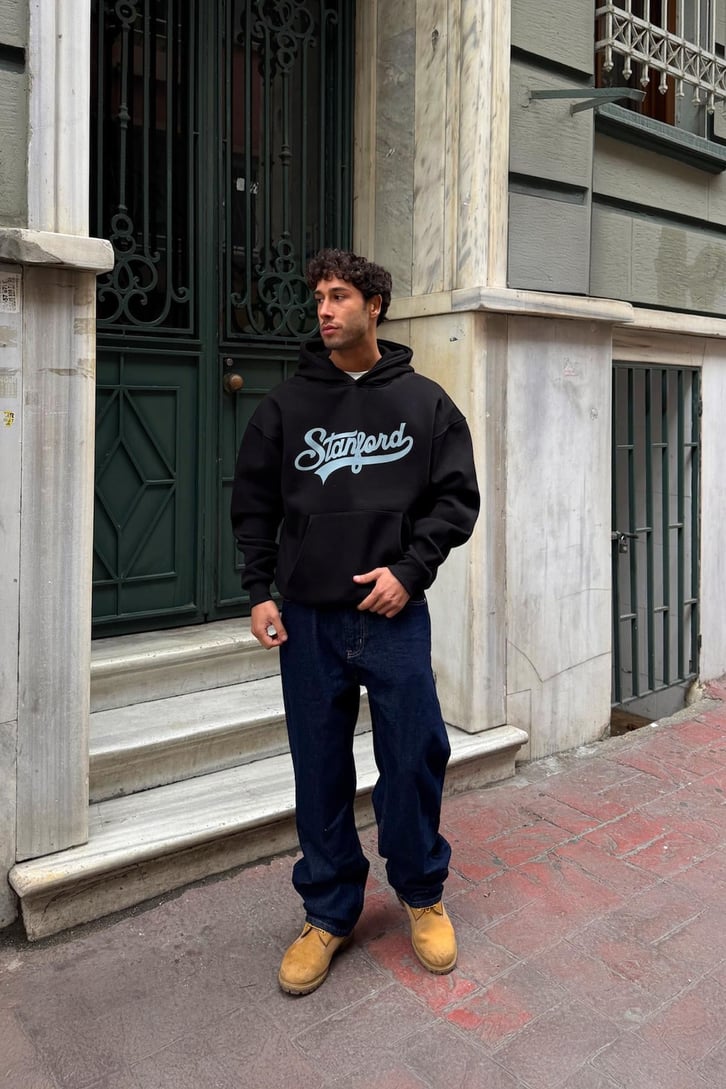 Stanford Baskılı Hoodie