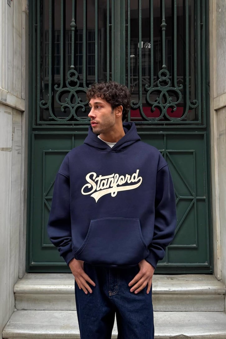 Stanford Baskılı Hoodie