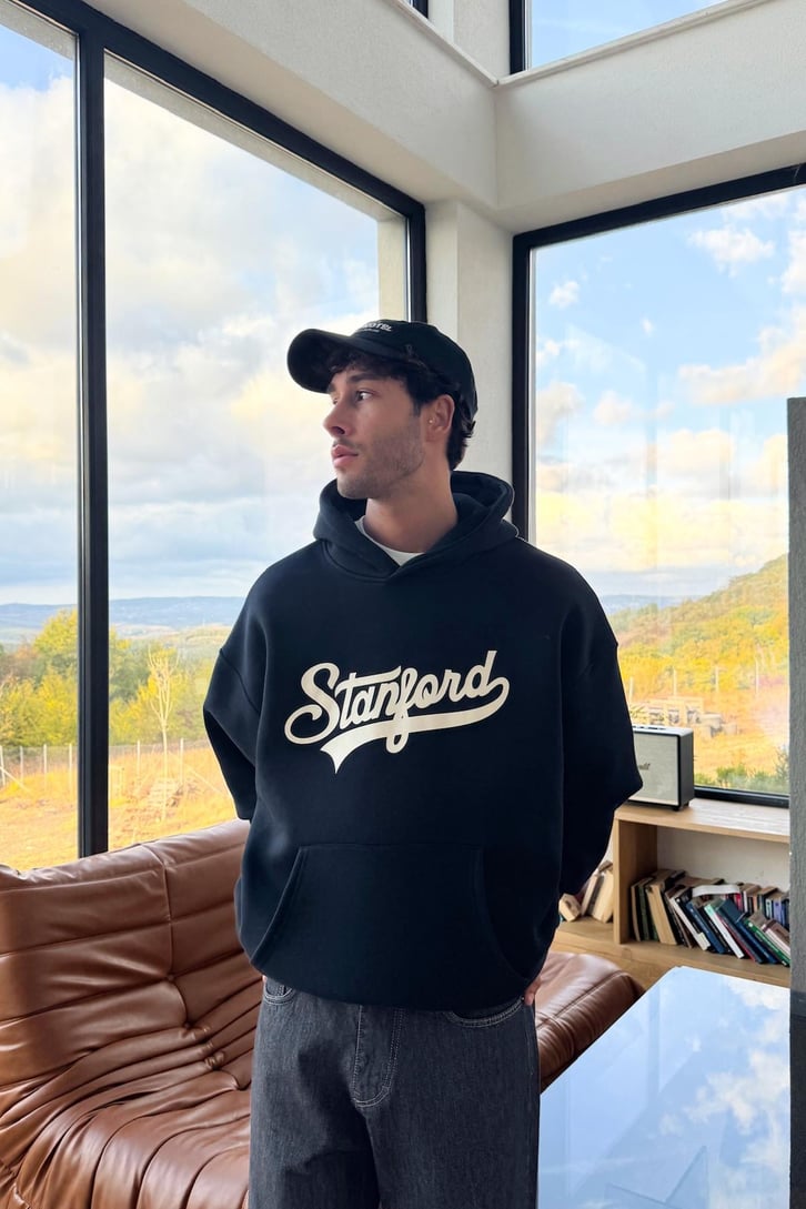 Stanford Baskılı Hoodie