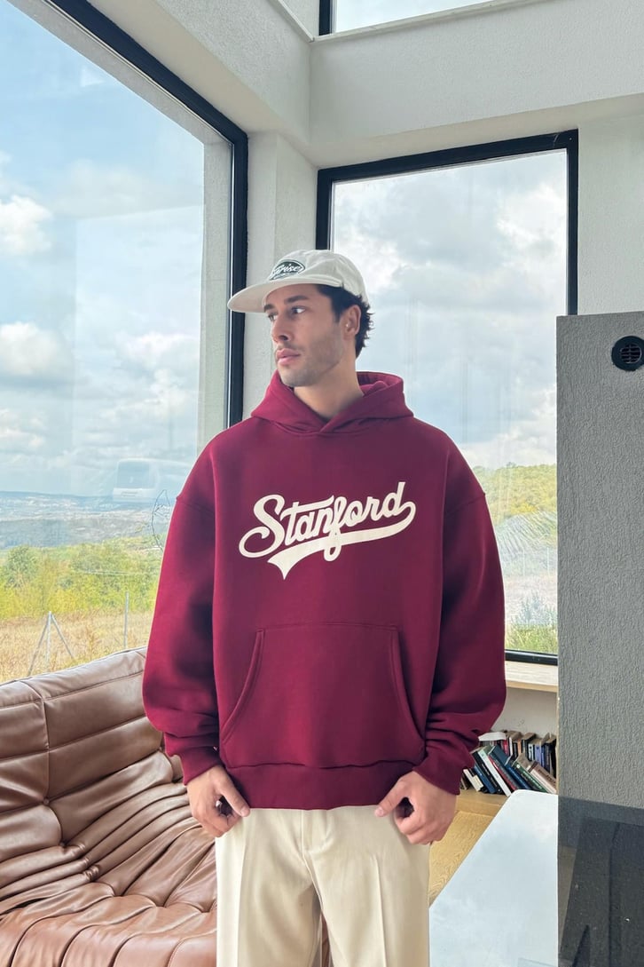 Stanford Baskılı Hoodie