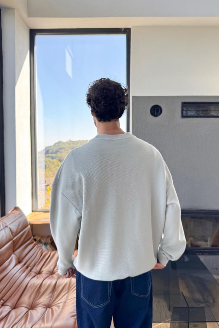 Stars Kol  Baskılı Sweatshirt