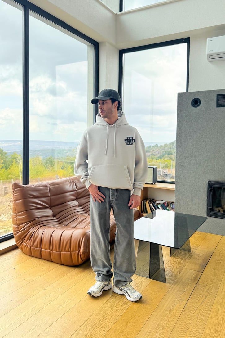 Stay United Baskılı Hoodie