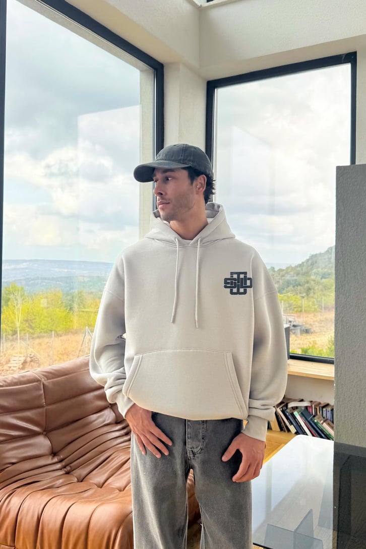 Stay United Baskılı Hoodie